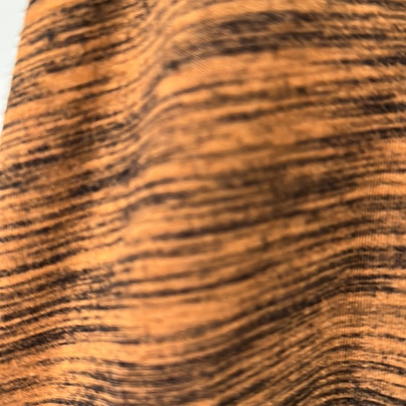 LULAROE copper and black Heather stripe high low XS dress - Picture 5 of 7